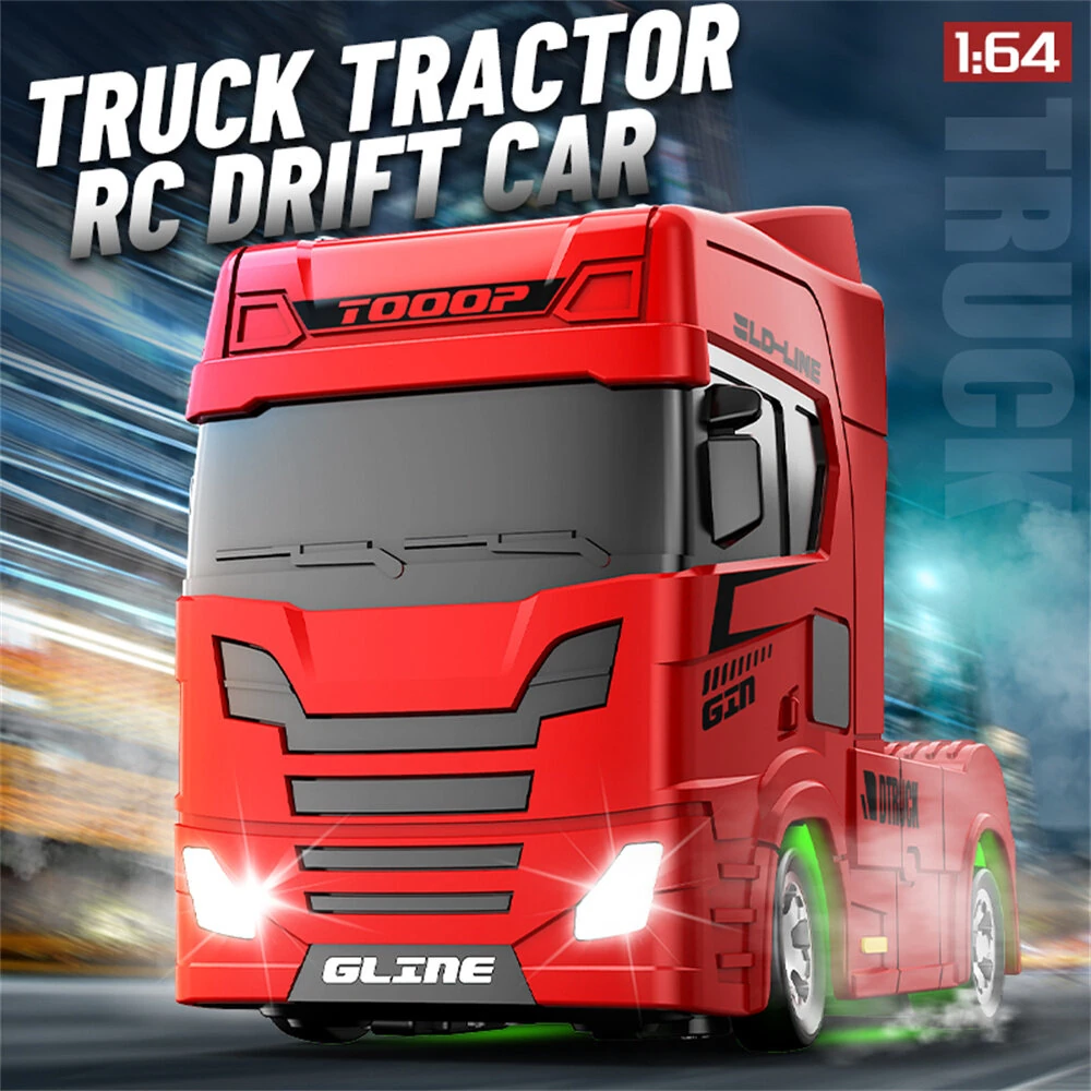 YF 3605 RTR 1/64 2.4G 4WD Mini Drift RC Car Truck Tractor Support App Remote Controlled LED Light Two Speed Full Proportional Engineering Vehicle Desktop Toys Model Collection Gift For Boys — view 8