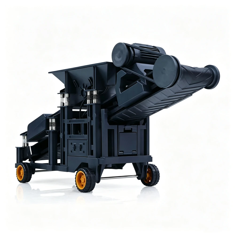 YIGONG YG180 1/50 RC Car Vibrating Sand Screening Machine Truck Simulation Engineering Electric Remote Control Construction LED Light Sound Fully Function Vehicles Models Kids Children Toys — view 4