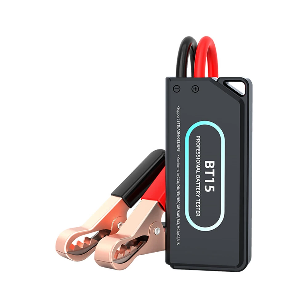 YMIOT BT15 6V-30V Automotive Battery Tester Accurate Detection Bluetooth Connectivity 12V 24V Diagnostic Tool Portable Analyzer Compatible with Multiple Types of Batteries for Car Truck Motorcycle — YMIOT