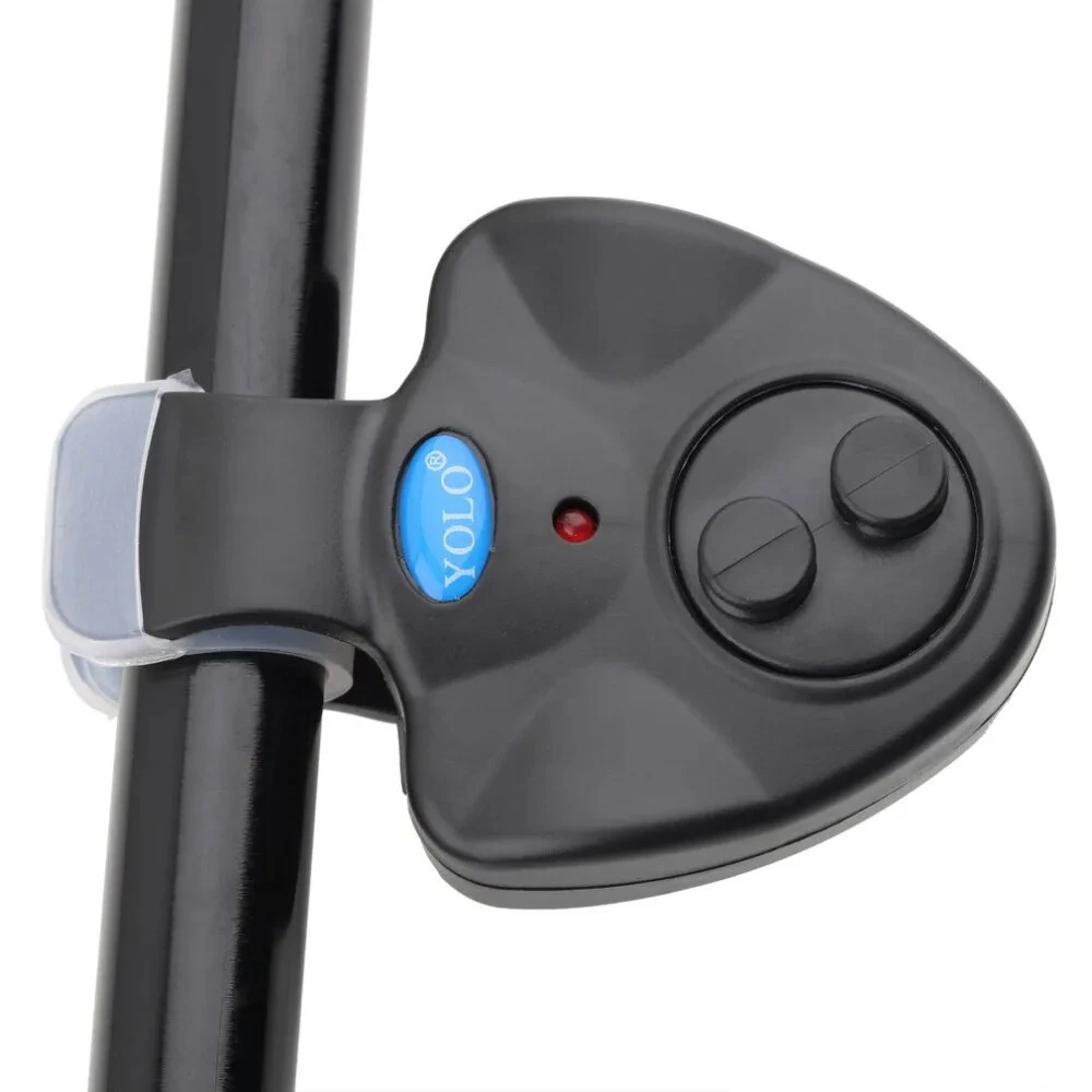 YOLO Fishing Alarm with LED Light Loud Sound Fish Bell Clip-On for Rod Fishing Tackle Accessories — view 2