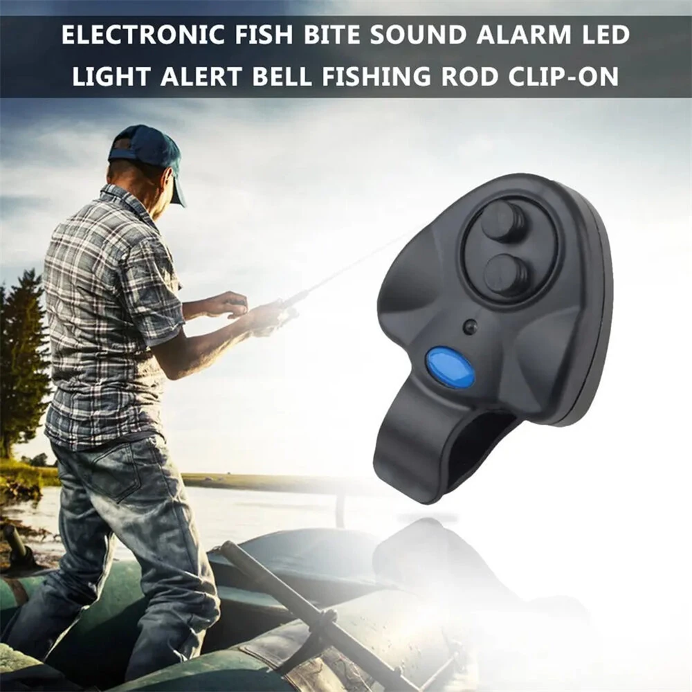 YOLO Fishing Alarm with LED Light Loud Sound Fish Bell Clip-On for Rod Fishing Tackle Accessories — view 5