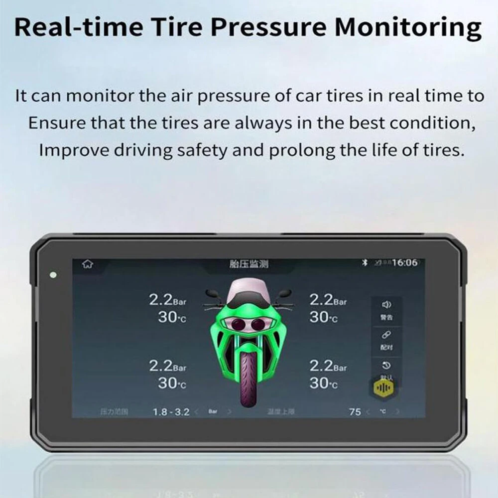YUEHOO M790 M792 Motorcycle Smart Screen 6Inch IPS Touch Screen 1440*720 Resolution 1000NIT Brightness Bluetooth V5.0  WiFi 2.4+5G Wireless Carplay Huawei Hicar IPX8 Waterproof — view 5