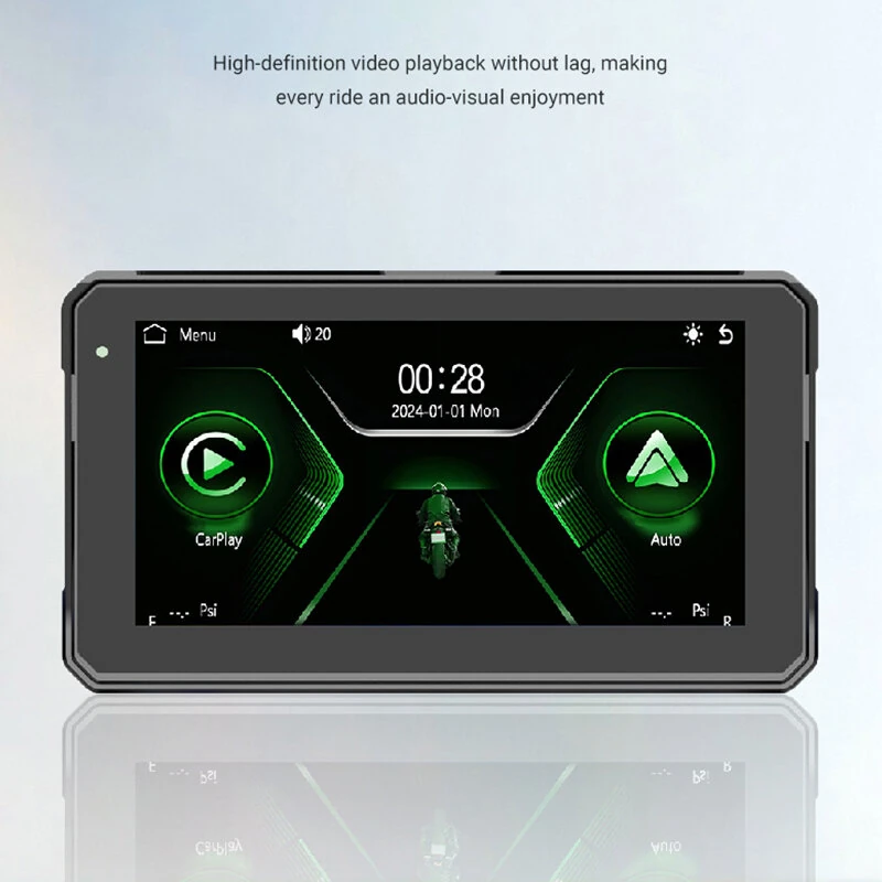 YUEHOO M790 M792 Motorcycle Smart Screen 6Inch IPS Touch Screen 1440*720 Resolution 1000NIT Brightness Bluetooth V5.0  WiFi 2.4+5G Wireless Carplay Huawei Hicar IPX8 Waterproof — view 6