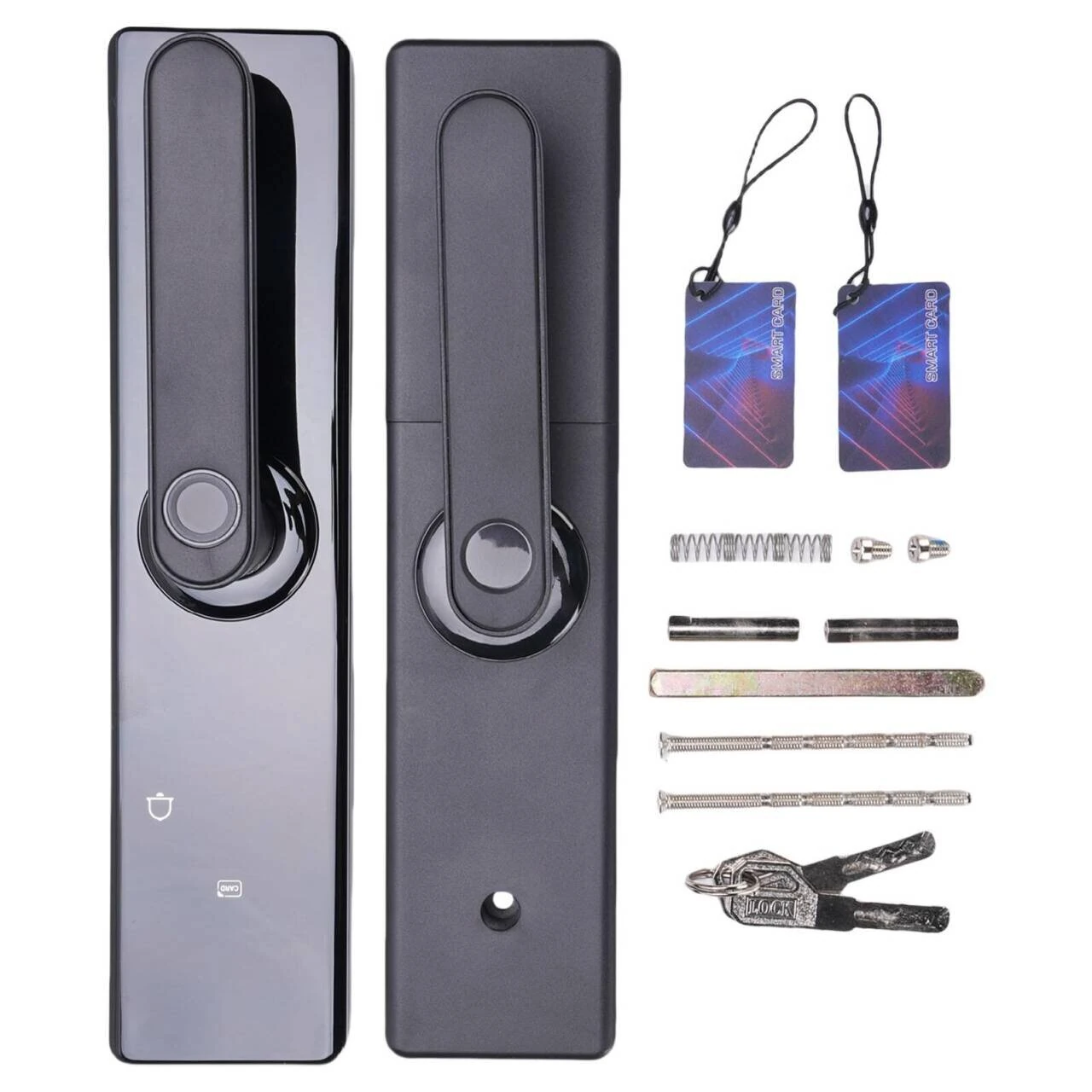 Z17 Tuya Smart Door Lock Fingerprint Keyless Entry WiFi Enabled Digital Code Deadbolt with Alarm Anti Peep Password IC Card Key Unlock Door Lock for Home Security — view 7