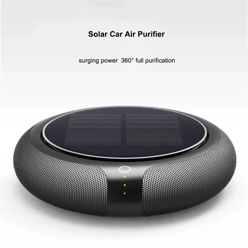 Z2 Solar-Powered Car Air Purifier Negative Ion Purification and Deodorization Home Use Vehicle Electric Air Purifiers — view 2