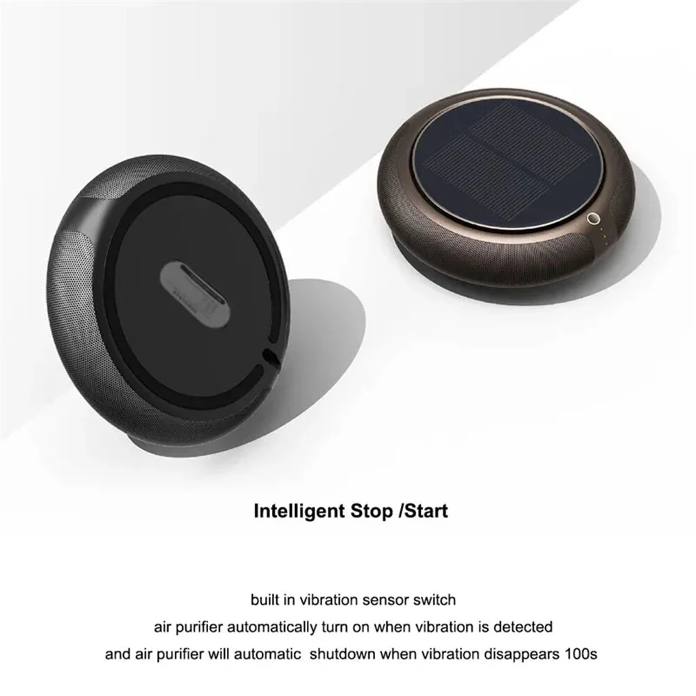 Z2 Solar-Powered Car Air Purifier Negative Ion Purification and Deodorization Home Use Vehicle Electric Air Purifiers — view 3