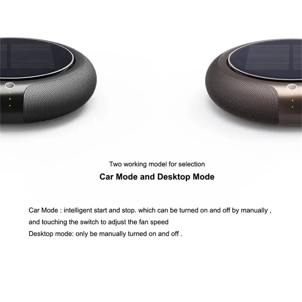 Z2 Solar-Powered Car Air Purifier Negative Ion Purification and Deodorization Home Use Vehicle Electric Air Purifiers — view 4