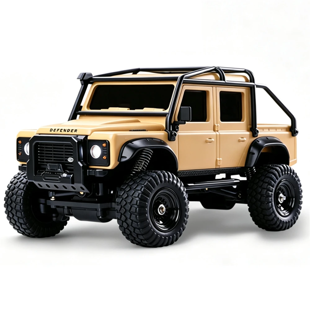 Z6761 1/43 2.4G 4WD for Land Rover 1993  110 Official Licensed Mini RC Car Rock Crawler Off-Road Climbing Pickup Truck LED Light Full Proportional Control Desktop Micro Vehicles Models Toys — view 2