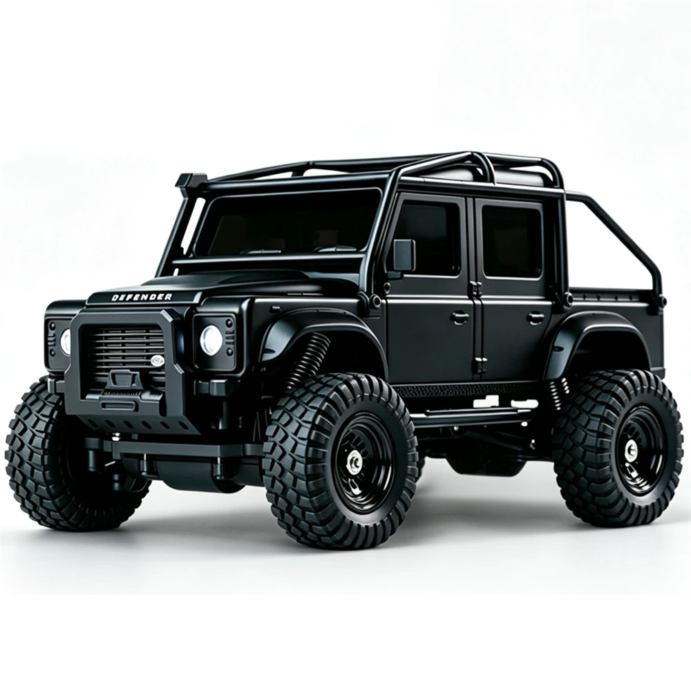 Z6761 1/43 2.4G 4WD for Land Rover 1993  110 Official Licensed Mini RC Car Rock Crawler Off-Road Climbing Pickup Truck LED Light Full Proportional Control Desktop Micro Vehicles Models Toys — view 3