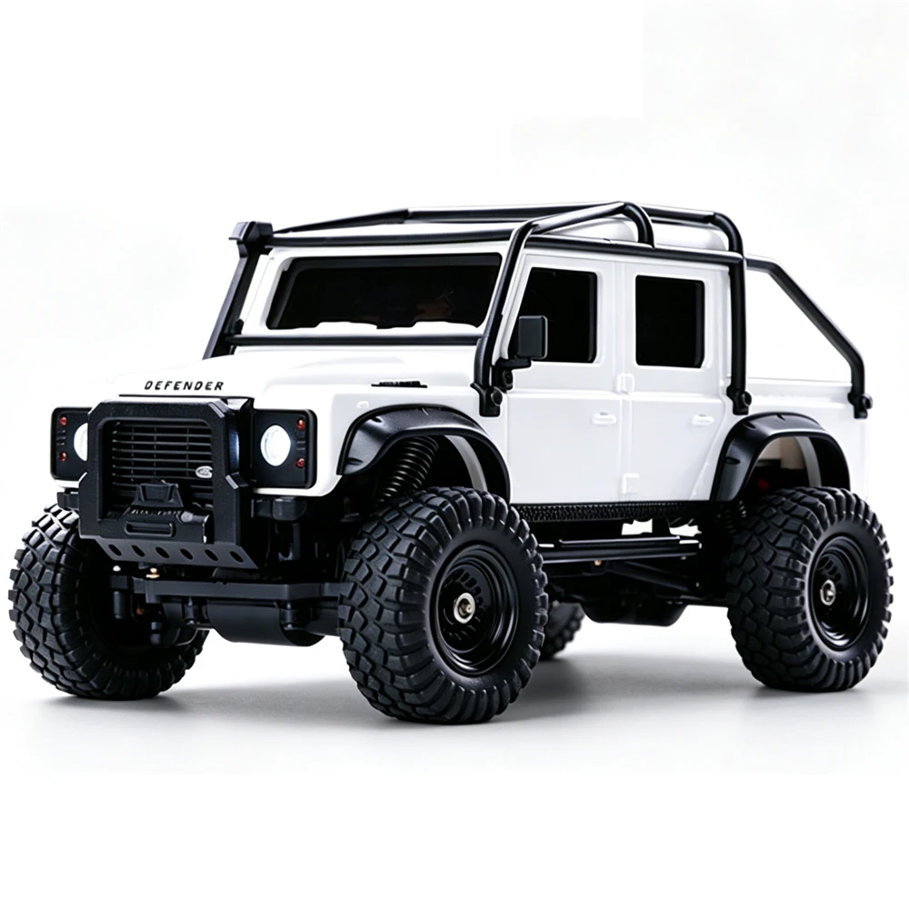 Z6761 1/43 2.4G 4WD for Land Rover 1993  110 Official Licensed Mini RC Car Rock Crawler Off-Road Climbing Pickup Truck LED Light Full Proportional Control Desktop Micro Vehicles Models Toys — view 4