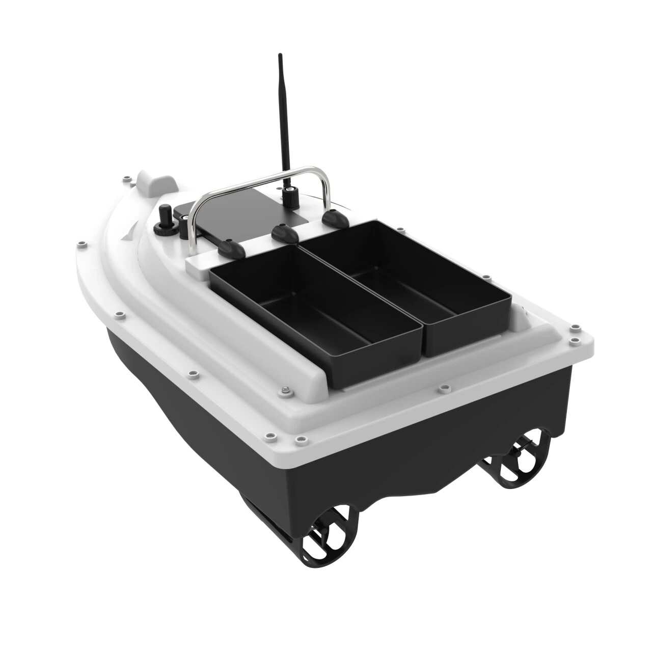 ZANLURE D26C 5200mAh GPS RC Bait Boat Dual Storage 500M Wireless Remote Control Fishing Bait Boat Fishing Feeder Boat Auto Return — view 2