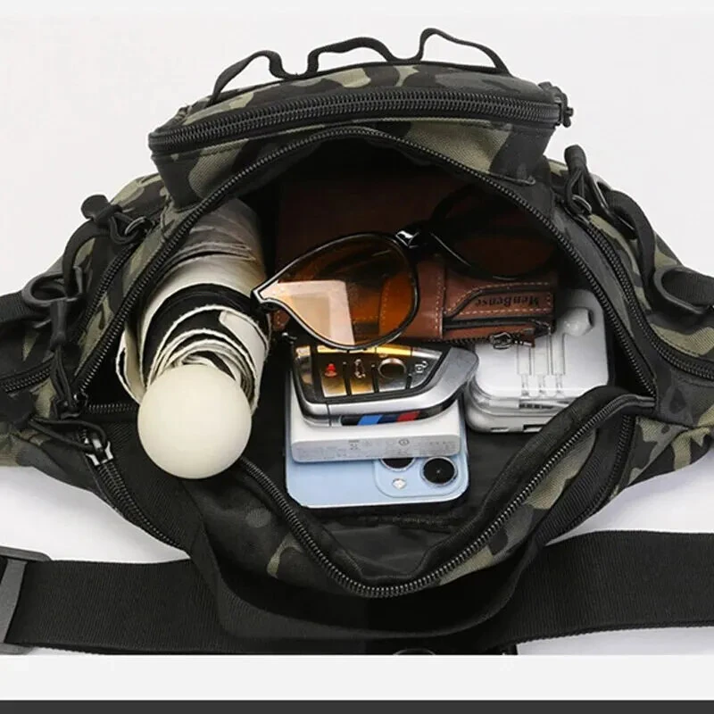 ZANLURE Men's Fishing Lure Bag Waterproof Molle Tactical Waist Chest Pack Multifunctional Travel Hunting Bag — view 3
