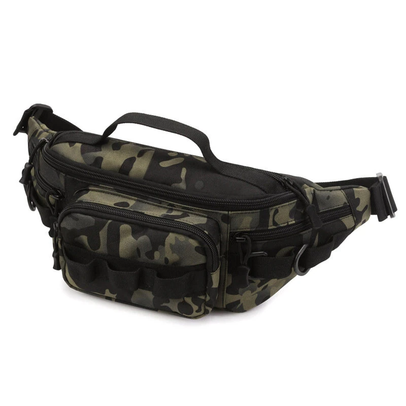 ZANLURE Men's Fishing Lure Bag Waterproof Molle Tactical Waist Chest Pack Multifunctional Travel Hunting Bag — view 8