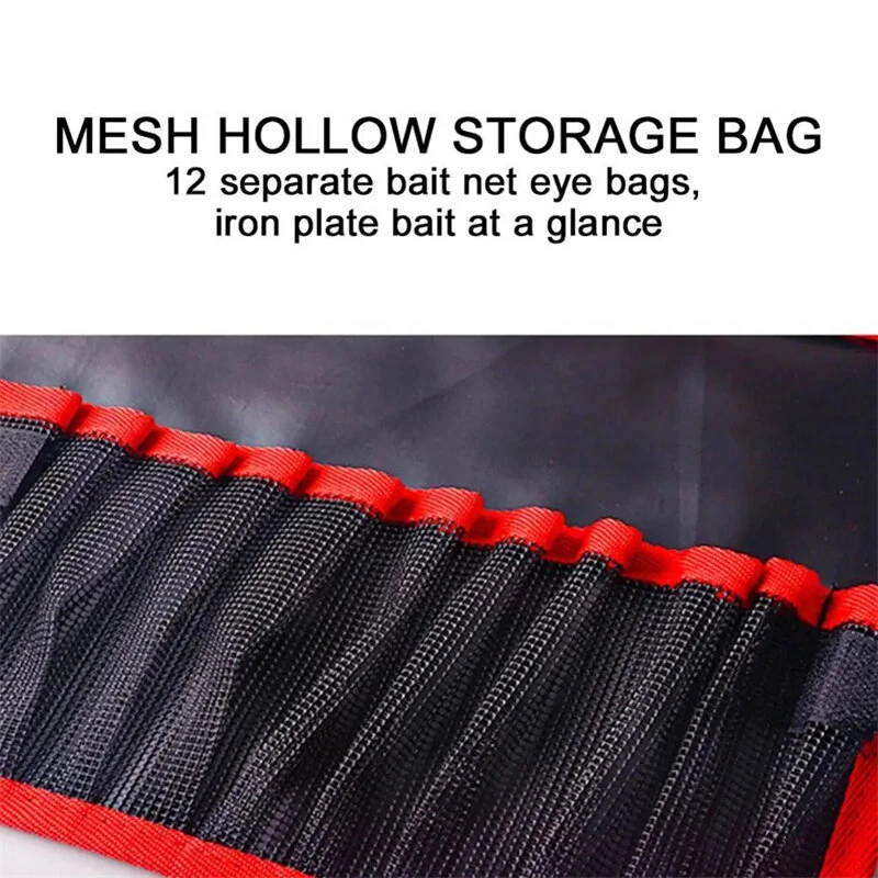 ZANLURE Waterproof Fishing Lure Bag 12 Slots Metal Jigs Sea Bait Lead Protector Case — view 5
