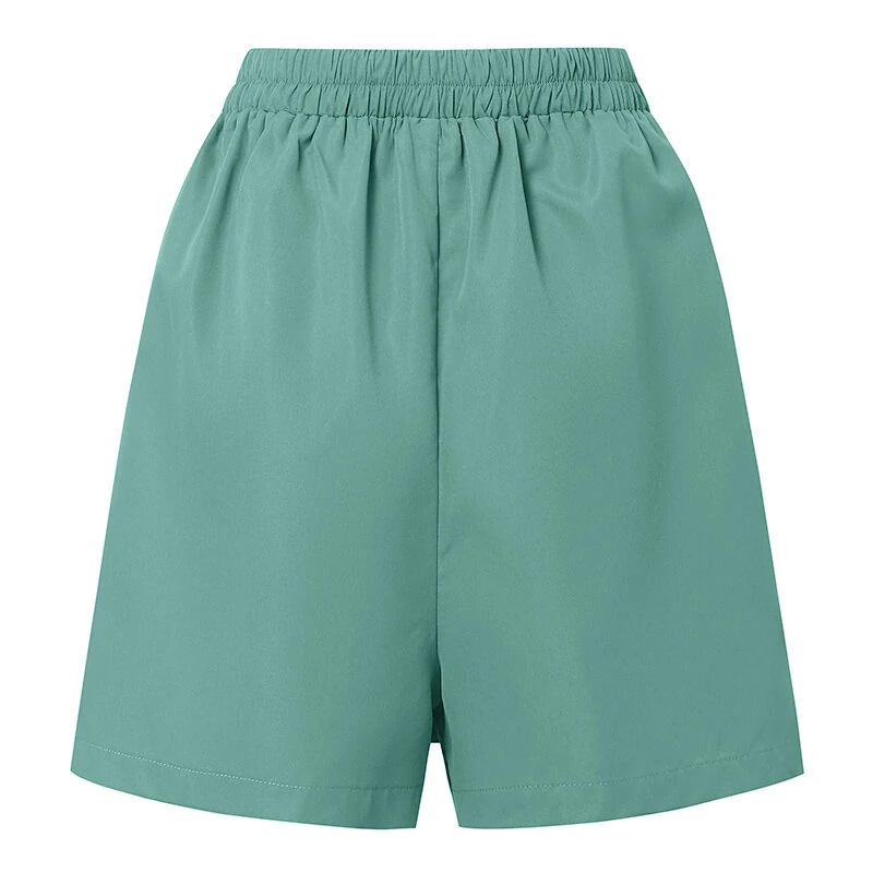 ZANZEA Women Commute Back Elastic Waist Solid Summer Casual Skirt Shorts — view 9