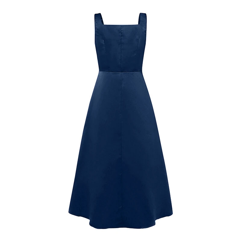 ZANZEA Womens Collect Waist A-Line Sundress Elegant Party Square Neck Tank Dress — view 9