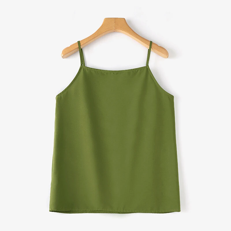 ZANZEA Womens Spaghetti Strap Camisole Summer Tank Tops V Neck Casual Slip Blouse Streetwear — view 10