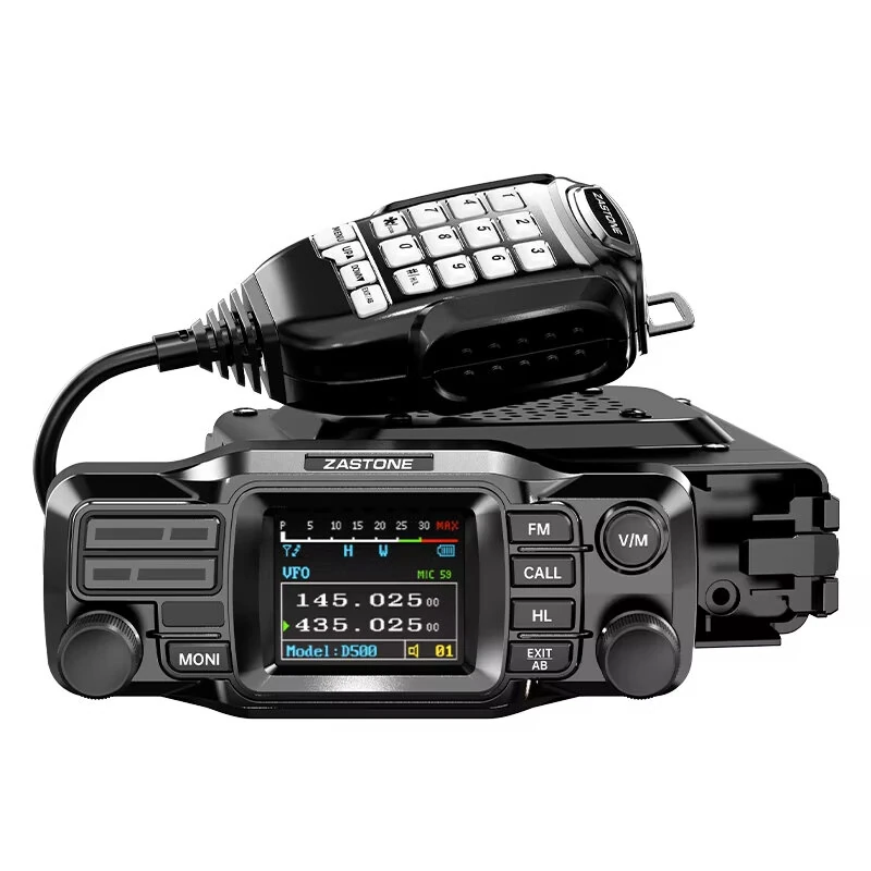 ZASTONE D500 Dual Band Mobile Radio 137-174MHz 400-470MHz 25W High Power 1052 Memory Channels LCD Screen Encryption Technology Secure Communication — image 1