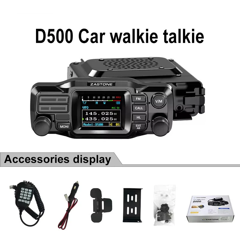 ZASTONE D500 Dual Band Mobile Radio 137-174MHz 400-470MHz 25W High Power 1052 Memory Channels LCD Screen Encryption Technology Secure Communication — view 4