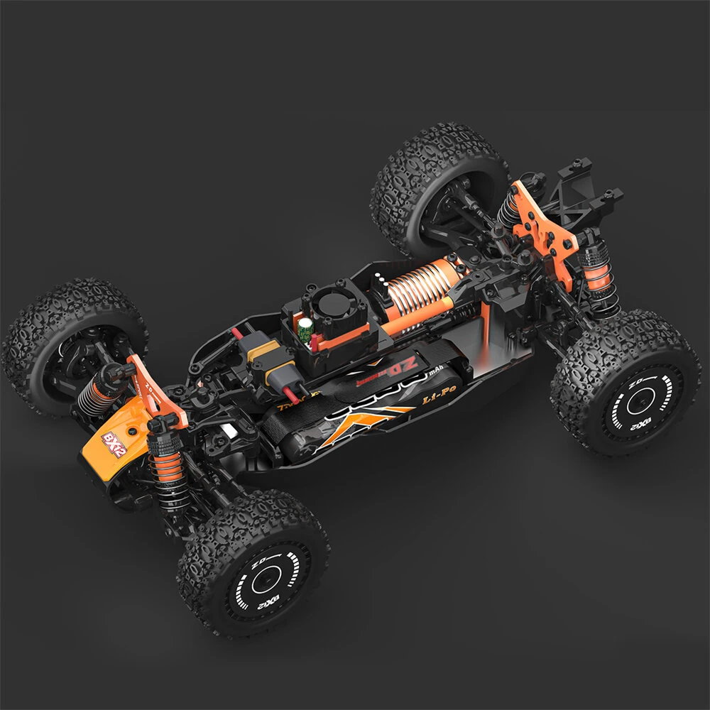 ZD Racing BX12 RTR 1/12 2.4G 4WD 70km/h 3S Brushless RC Car High Speed Racing Off-Road Truck Metal Chassis Gears Differential Vehicles Models Oil Filled Shocks Toys — view 2