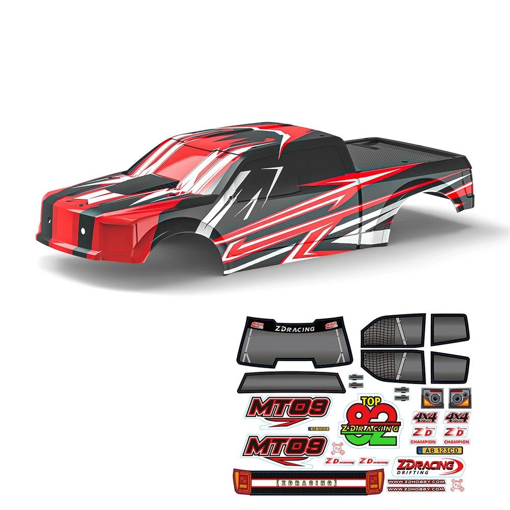 ZD Racing MT09 1/7 Brushless Monster Truck RC Car Parts Body Shell w/ Sticker Vehicles Models Spare Accessories 09059 09060 — image 1