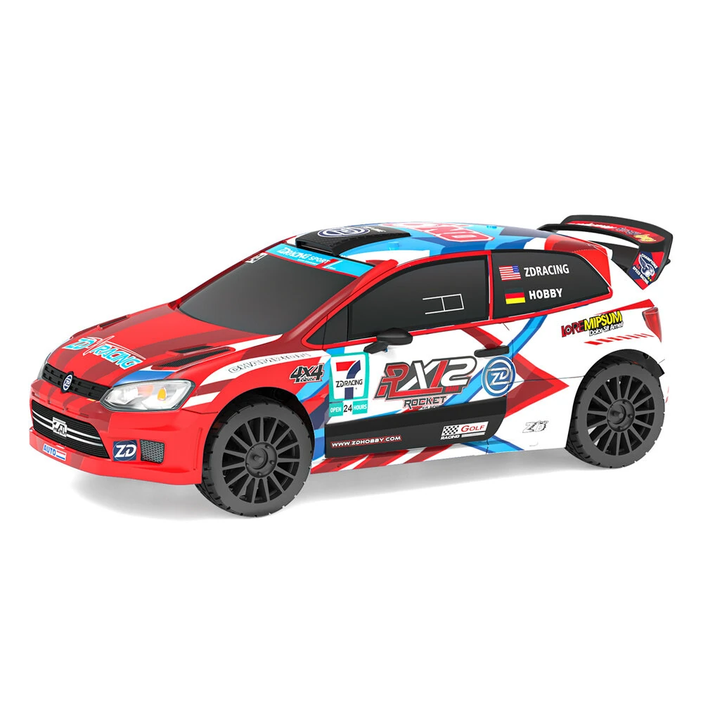 ZD Racing RX12 RTR 1/12 2.4G 4WD 80km/h 3S Brushless Drift Rally RC Car Gyro metal Chassis Gear Oil Filled Shock LED Light Rocket Motor ESC High Speed Vehicles Models Toys