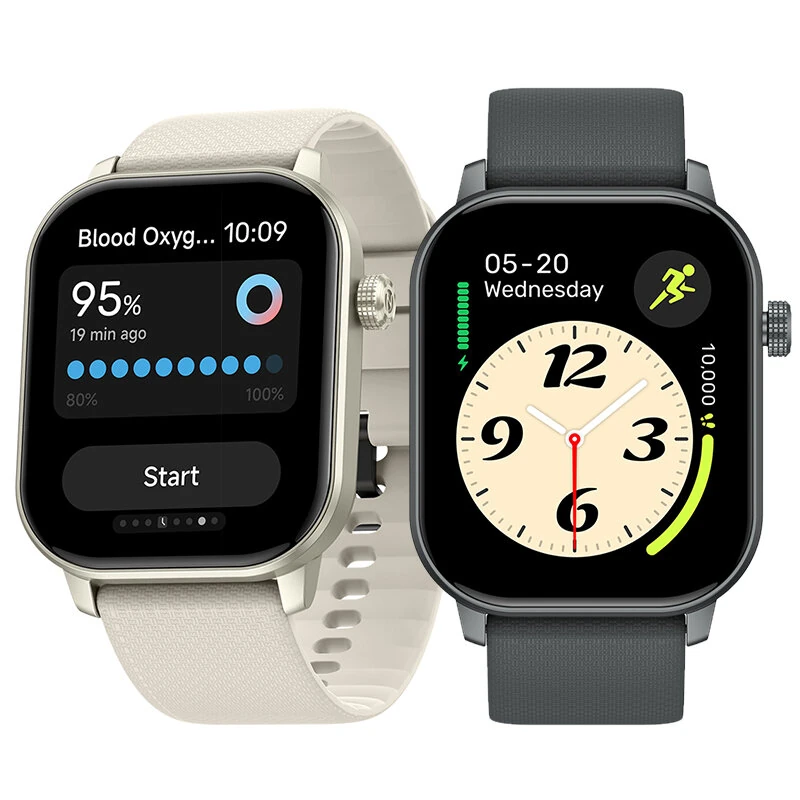 Zeblaze GTS 3 GPS 2.01inch HD Screen 3ATM Waterproof bluetooth Call Heart Rate Blood Oxygen Monitor Sleep Monitoring Stress Tracking Breathing Exercise HRV Function Women's Headlth Multi-sport Modes Smart Watch — Zeblaze