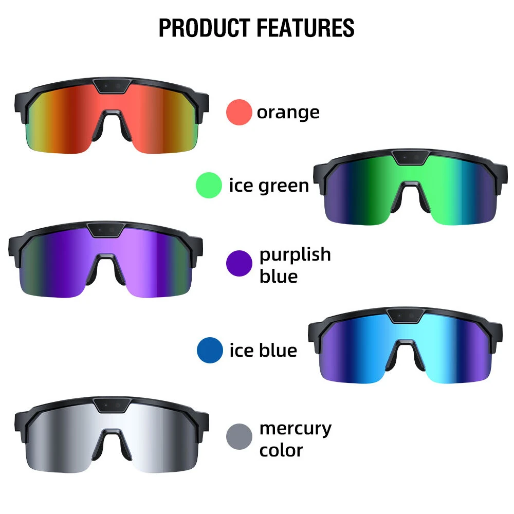 Zeblaze Q01 AI Sports Camera Smart Glasses 30MP Photo 8MP Video Recording WiFi Connection buetooth 5.3 TAC Polarized Lens with UV Protection Dual Anti Shake Technology Smart AI Assisted Glasses — view 4