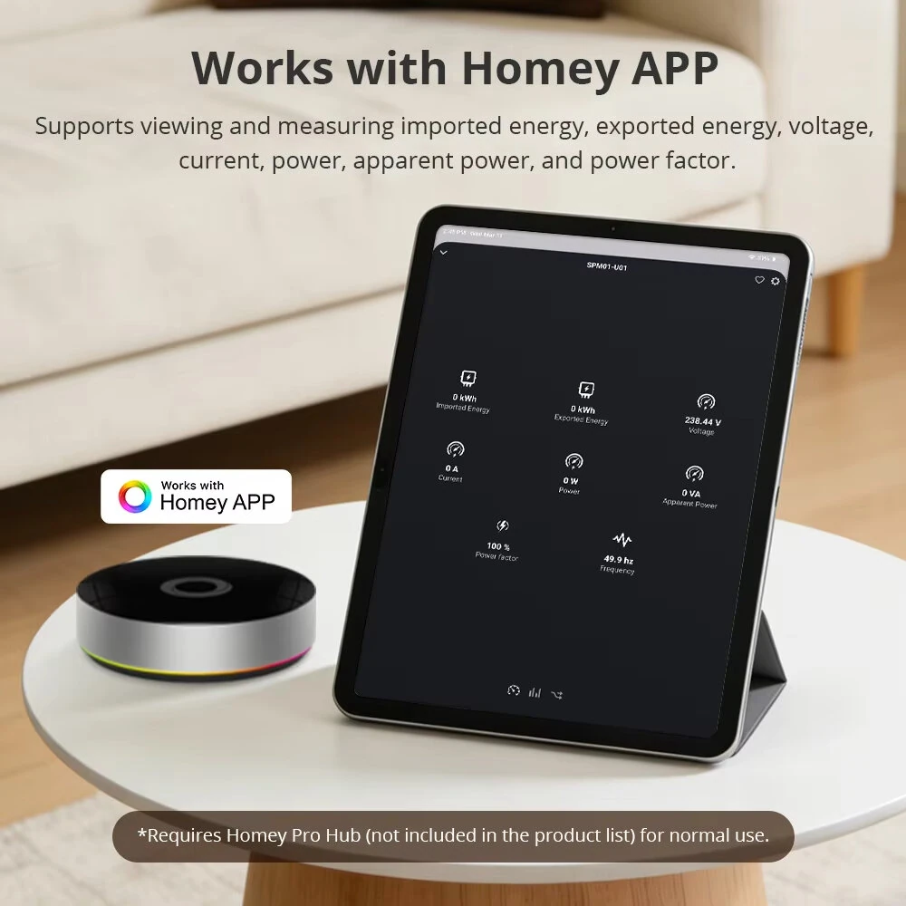 Zemismart Zigbee3.0 Single Phase Smart Energy Meter Real-Time Power Monitor Sensor 63A Works with Zigbee2MQTT Zigbee3.0 Home Assistant Homey — view 6