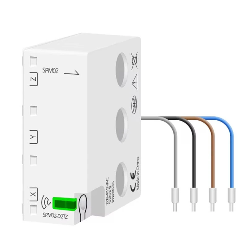 Zemismart Zigbee3.0 Smart Energy Meter 63A 3 Phase Power Monitor Sensor Real Time Consumption Clamp Works with Home Assistant Zigbee2MQTT — view 8