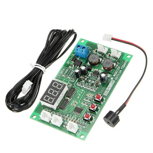 ZHIYU® DC 12V 2 Way 3 Wire Fan Smart Temperature Controller With Temperature Sp — view 3