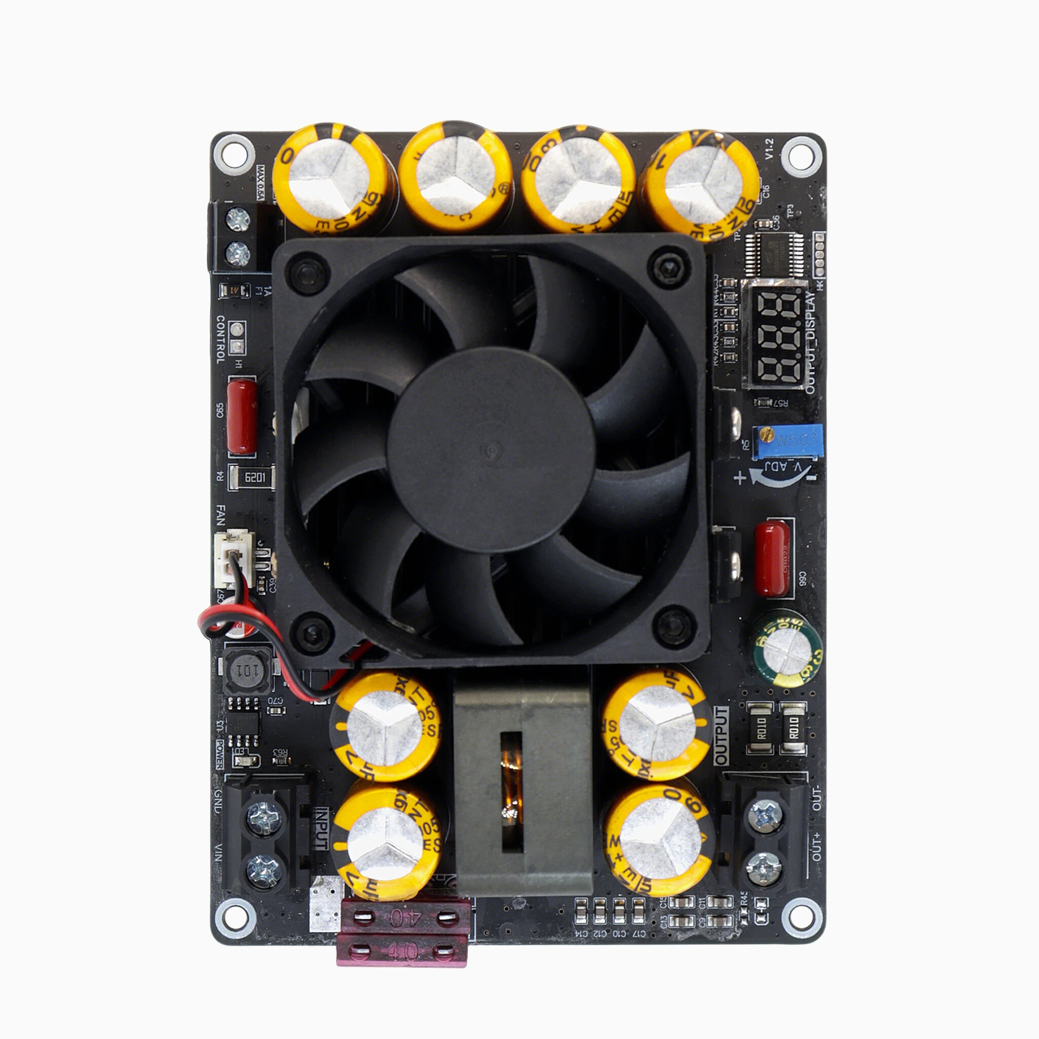 ZK-PW500 Boost Converter Module 11-27V DC Input VIN-50V Output 500W Voltage Regulator Power Supply Board — image 1