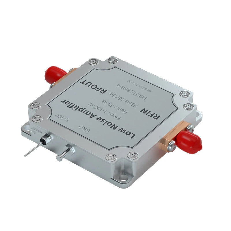 ZL110G V1.0 Broadband Low Noise Amplifier 1-10GHz 40dB High Gain RF Amplifier LNA with SMA Connector — view 2