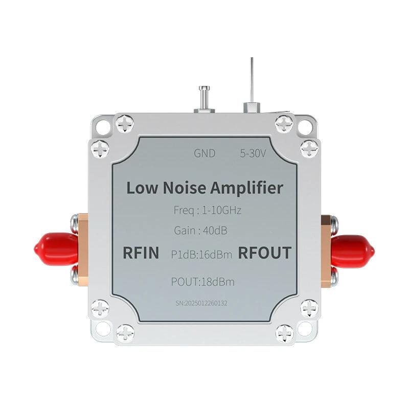 ZL110G V1.0 Broadband Low Noise Amplifier 1-10GHz 40dB High Gain RF Amplifier LNA with SMA Connector — view 4