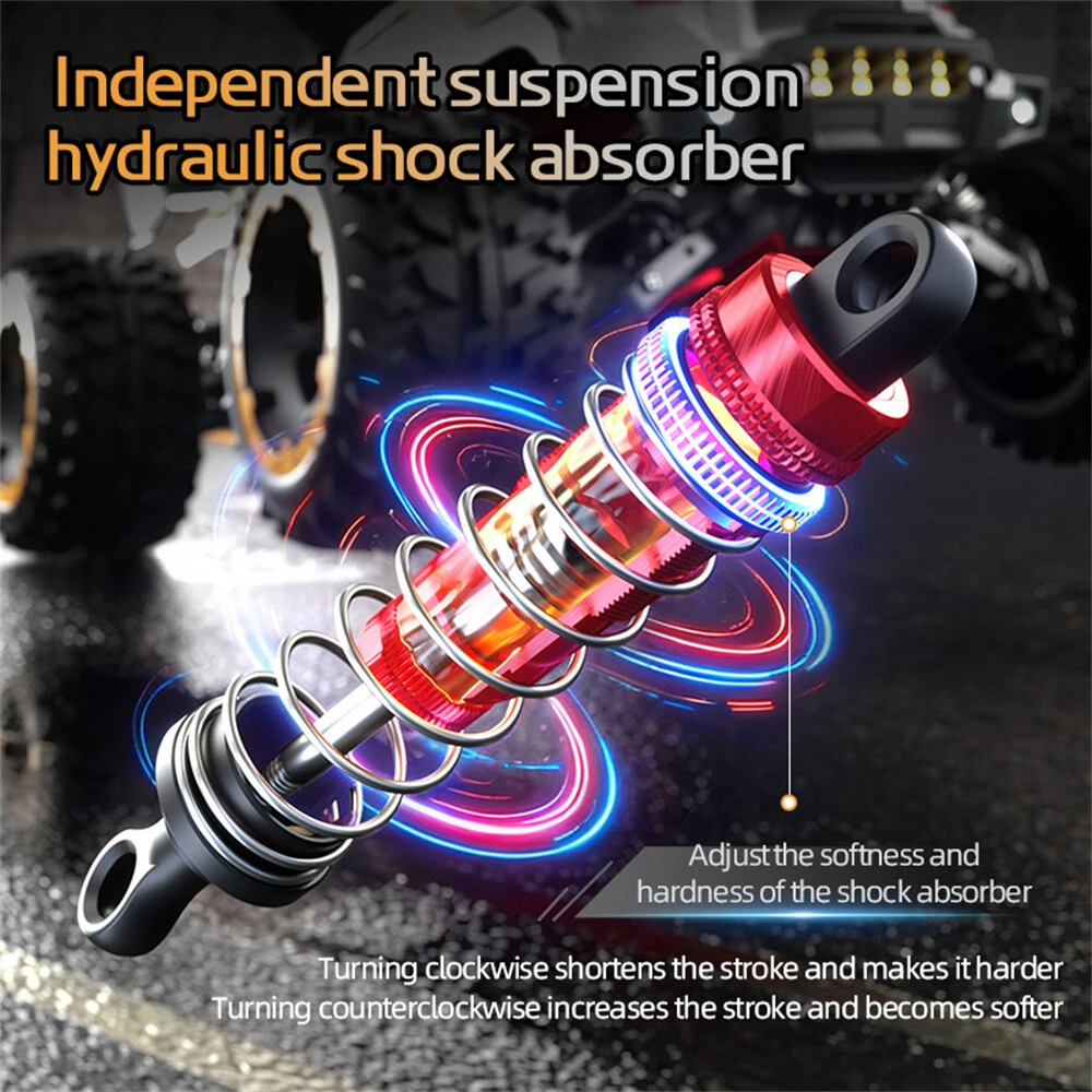 ZLL SG110PRO RTR 1/10 2.4G 4WD 40km/h RC Car High Speed Off-Road Truck LED Light Metal Dogbone Oil Shocks Vehicles Models Toys — view 6