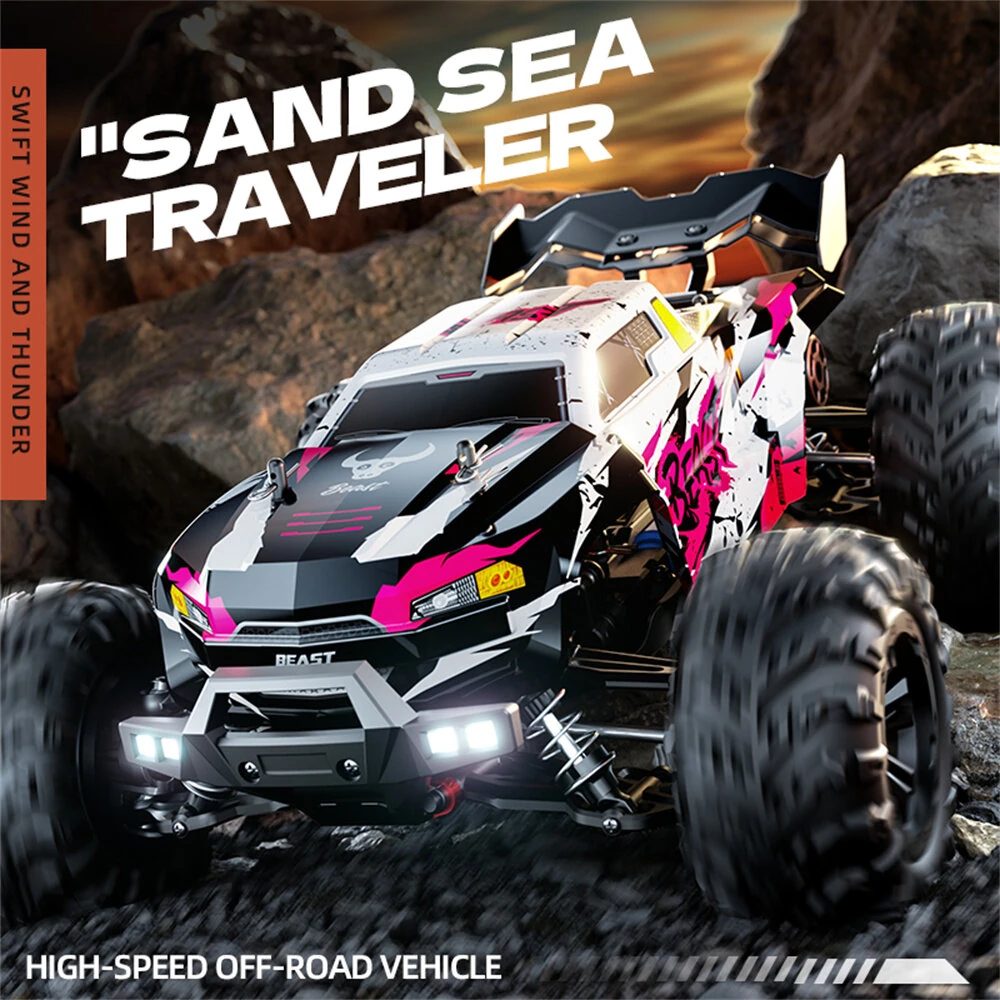 ZLL SG618 MAX RTR 1/16 2.4G 4WD 80km/h Brushless RC Car LED Light Off-Road Climbing Truck High Speed Full Proportional Control Metal Differential Drive Shaft Vehicles Model Toys — view 3
