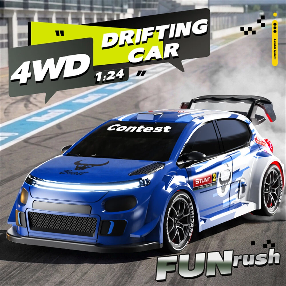 ZLL SG718 RTR 1/24 2.4G 4WD Drift RC Car Mini LED Light Remote Control High Speed On-Road Racing Vehicle Model Boys Gifts Toys — view 3