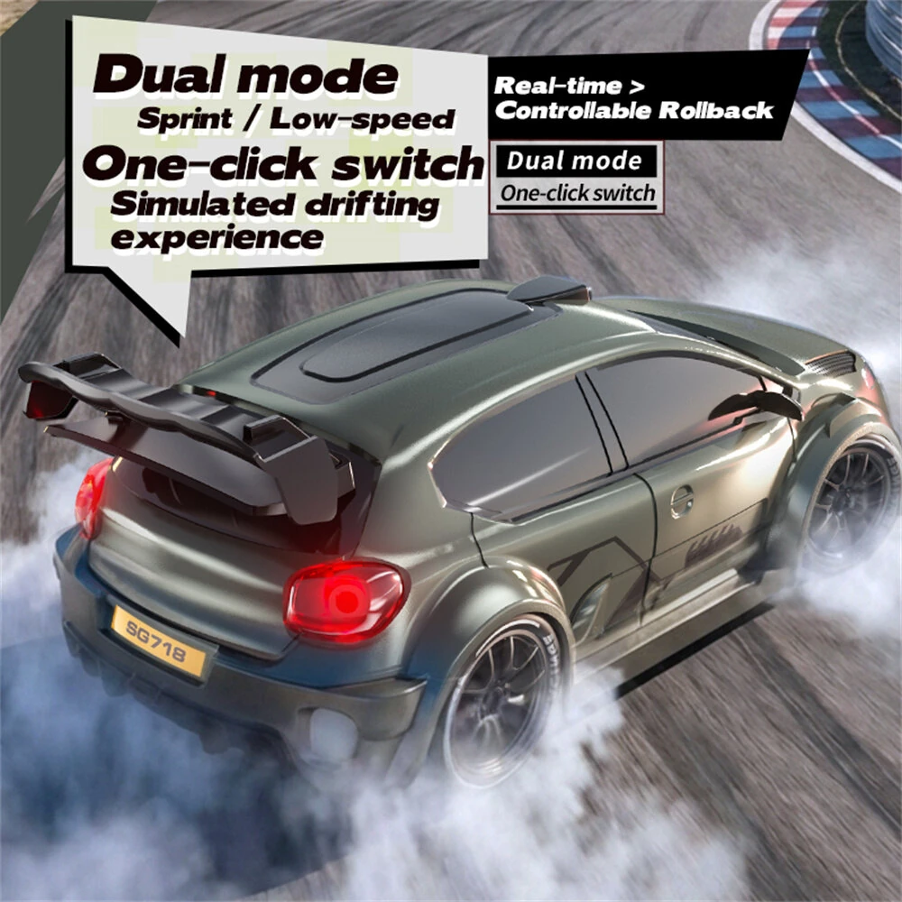 ZLL SG718 RTR 1/24 2.4G 4WD Drift RC Car Mini LED Light Remote Control High Speed On-Road Racing Vehicle Model Boys Gifts Toys — view 6