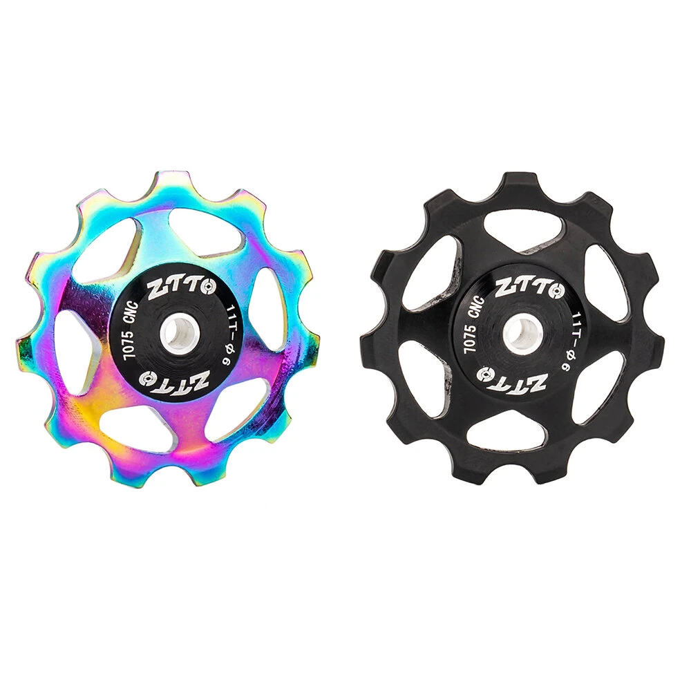 ZTTO 11T MTB Road Bicycle Rear Derailleur Jockеy Wheel Aluminum Alloy CNC Bearing Pulley Bike Guide Roller Idler 4mm 5mm 6mm — ZTTO