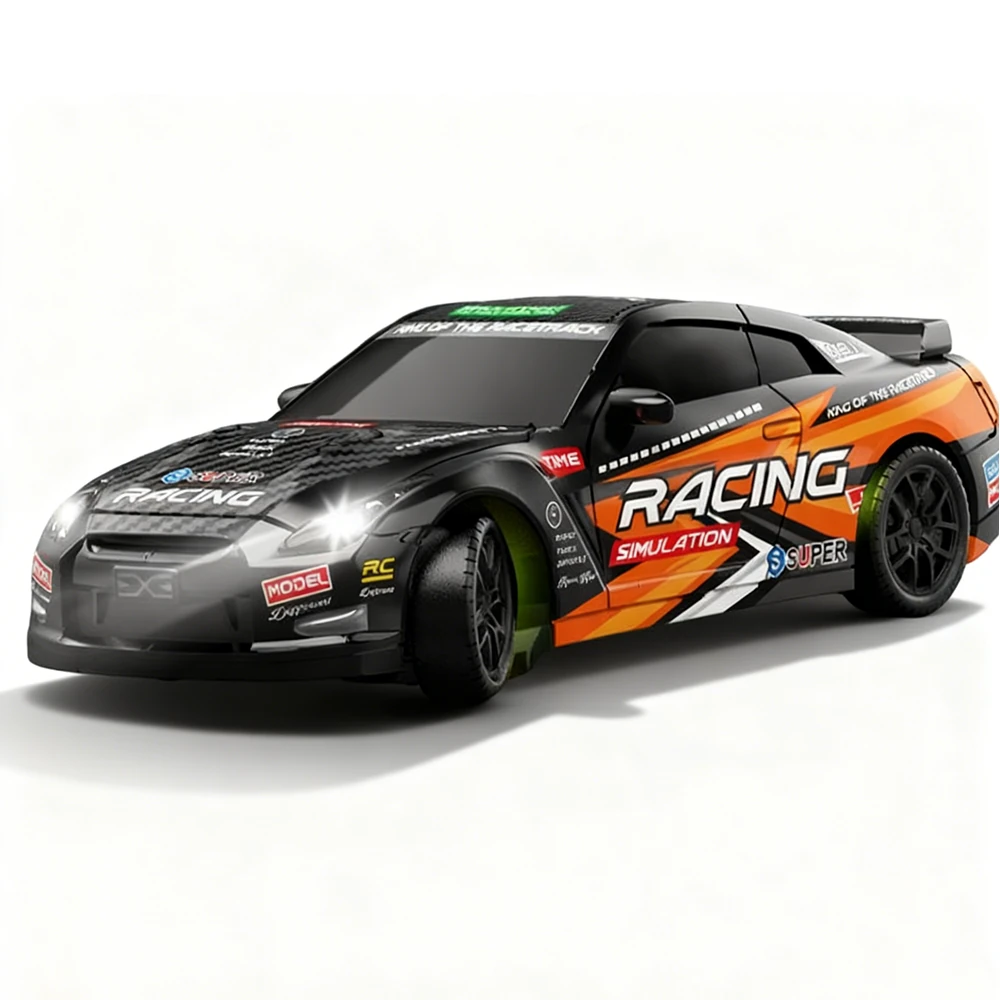 ZY013 RTR 1/43 2.4G 4WD Drift RC Car Mini Full Proportional LED Light Optional Gyro Remote Control High-Speed On-Road Racing Vehicles Models Boys Gifts Toys — ZY013