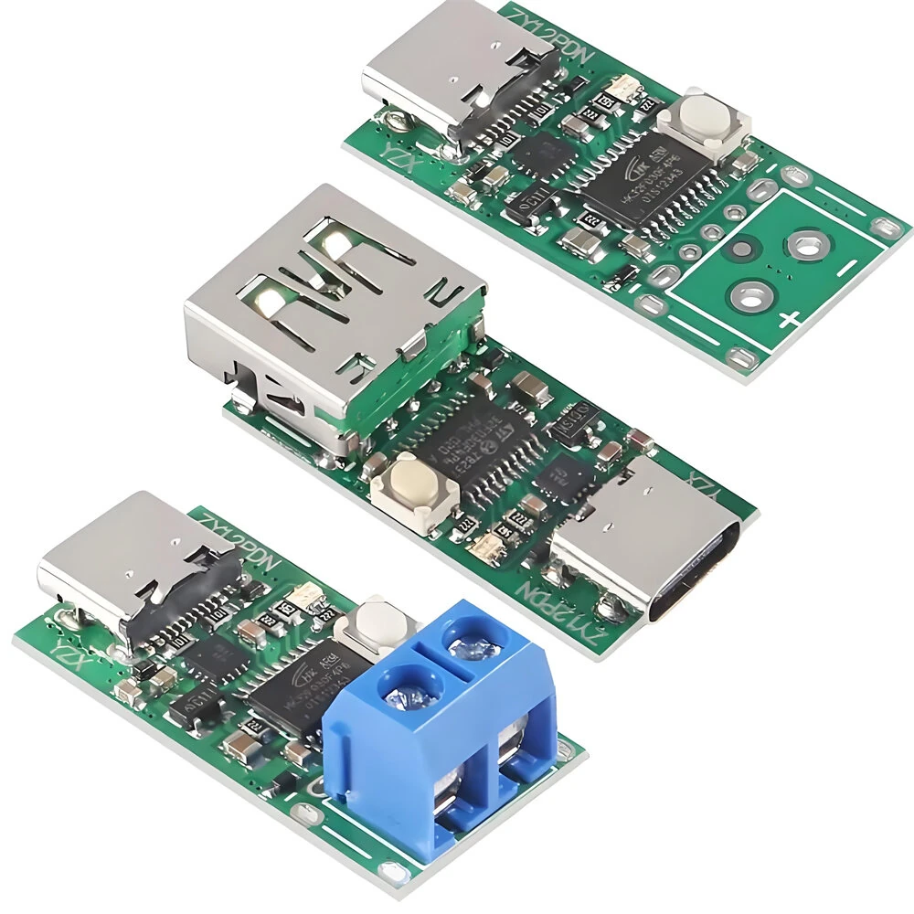 ZY12PDN Charging Module Type-C USB-C PD2.0 3.0 To DC USB Deception Fast Charge Trigger Polling Detector — Pricio