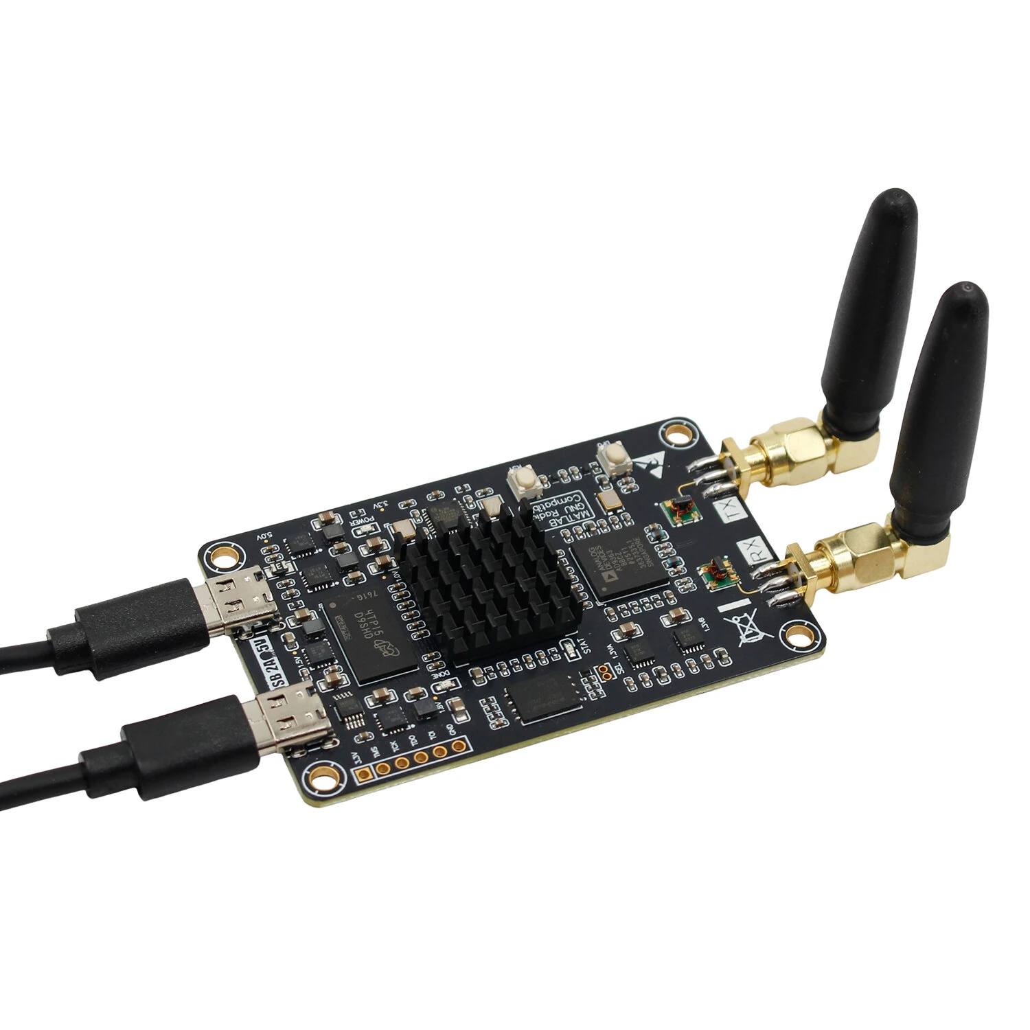 ZYNQ7010 AD9363 Software-Defined Radio Development Board 10MHz-6GHz 512MB DDR3 USB3320 TCXO 40MHz +0.5PPM 32MB QSPI PlutoSDR Firmware Compatible MATLAB & GNU Radio