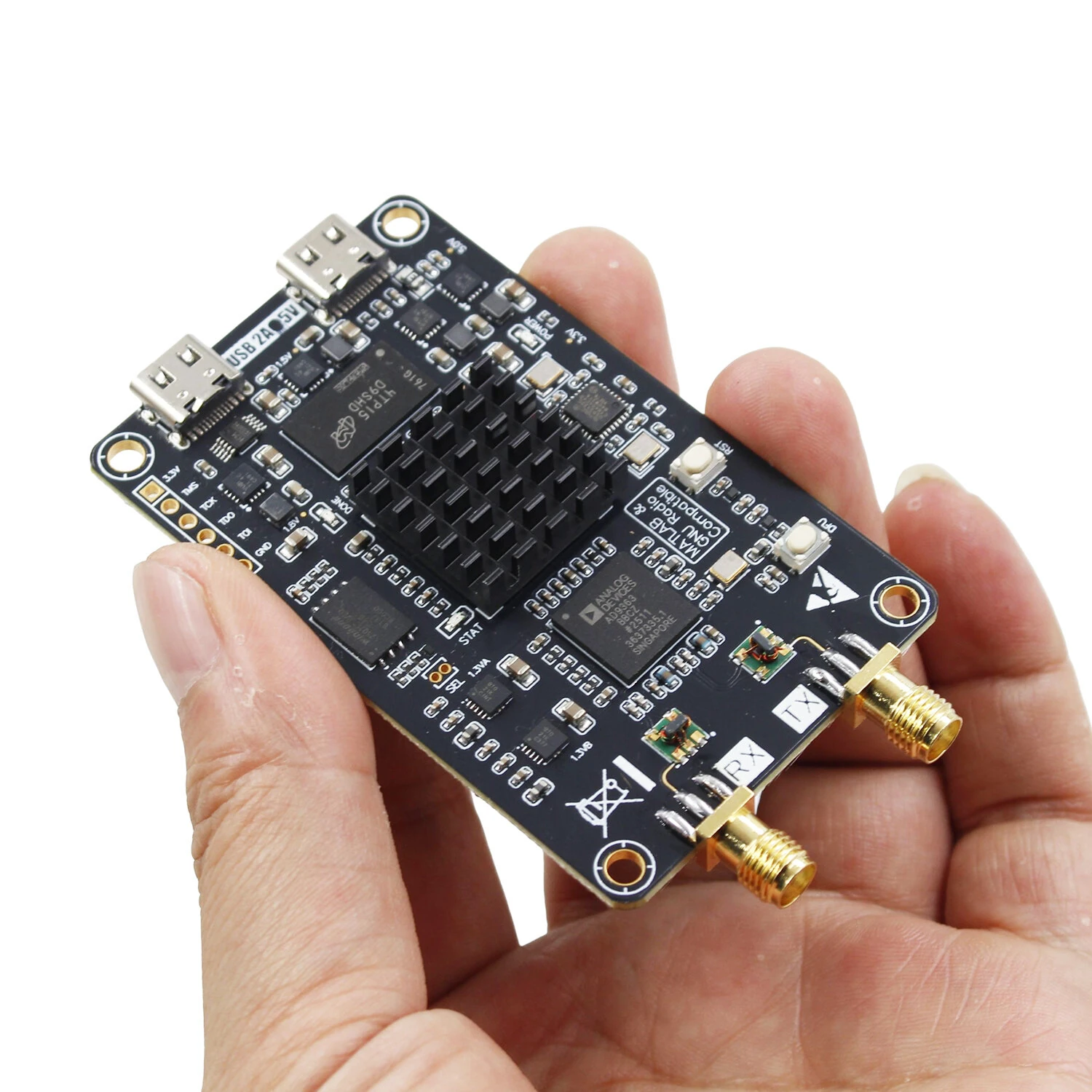 ZYNQ7010 AD9363 Software-Defined Radio Development Board 10MHz-6GHz 512MB DDR3 USB3320 TCXO 40MHz +0.5PPM 32MB QSPI PlutoSDR Firmware Compatible MATLAB & GNU Radio — view 6